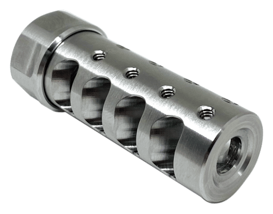 American Precision Arms The Answer Gen 3 Micro Bastard Brake 1/2x28 in stainless for .30